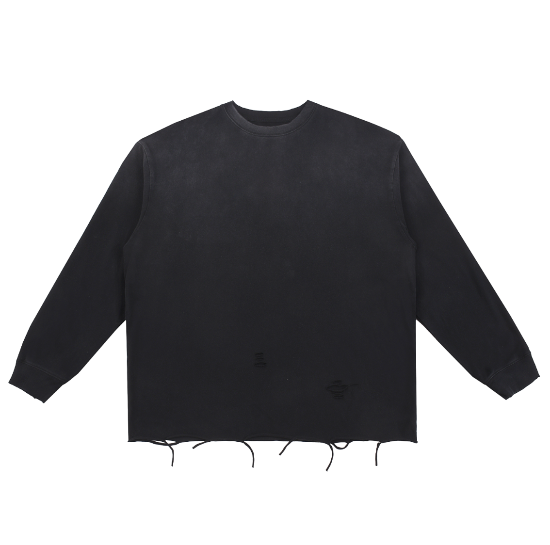Raw Edge Long Sleeve T-shirt